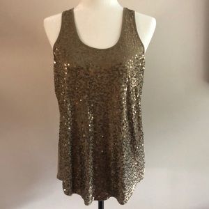 Express Sequin Racerback Tank